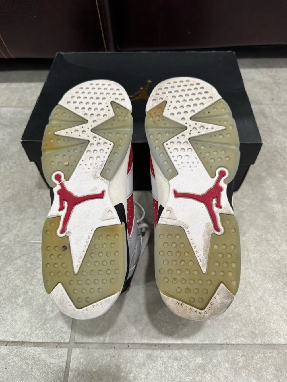Size 6.5Y/8 Women- Jordan 6 Retro OG Mid Carmine - Picture 4 of 6